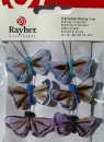 Federschmetterlinge blau-violett